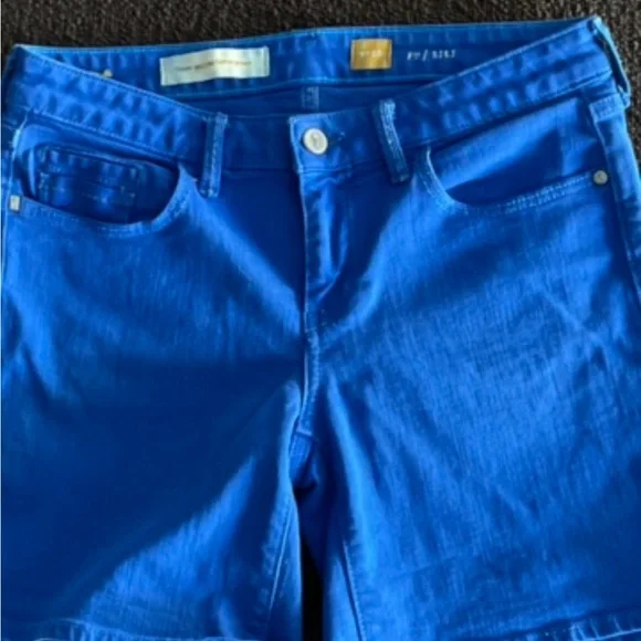 Pilcro & The Letterpress Anthropologie Denim Shorts Size 26 Cobalt Blue - Picture 5 of 9